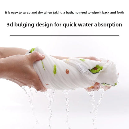 Serviette de bain tricotée en coton 6 couches pour bébé