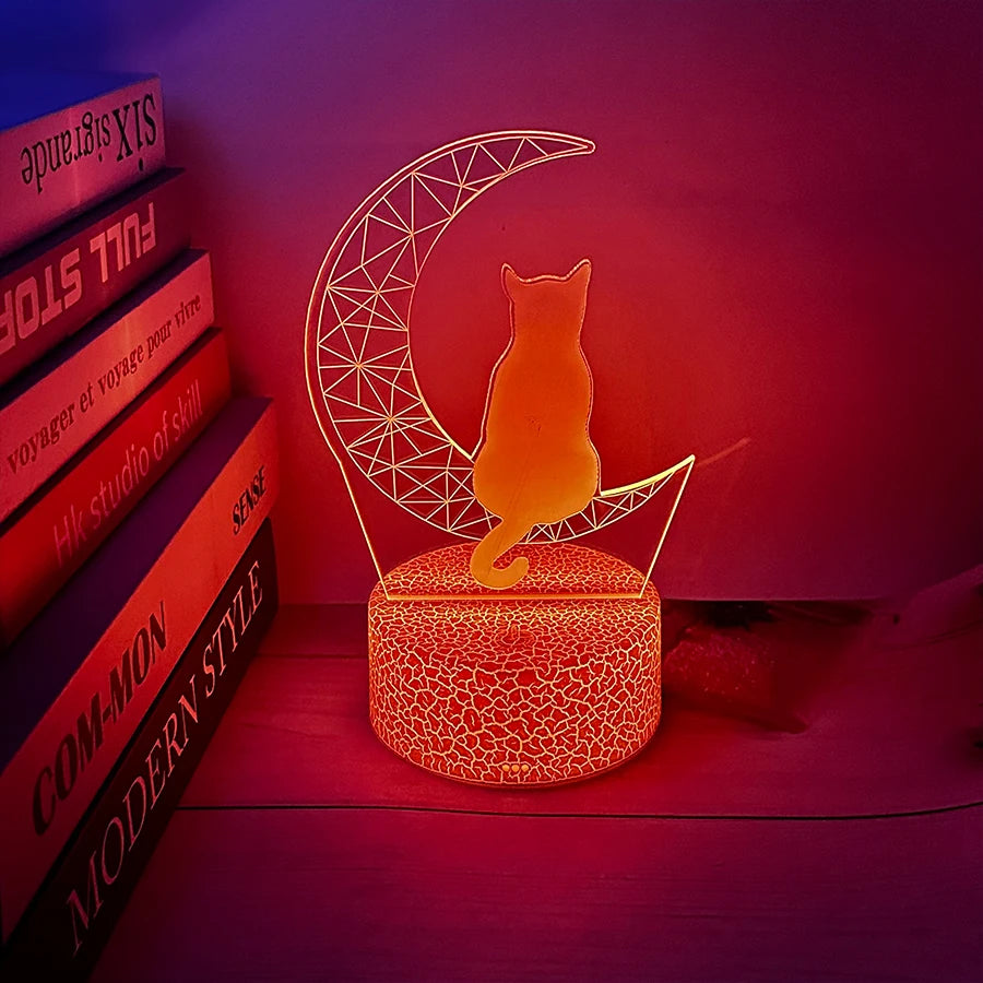 Romantic 3D Touch LED Night Light