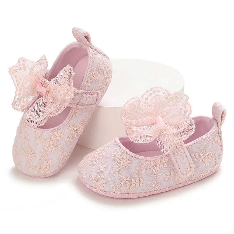 Non-slip Pink Newborn Baby Shoes