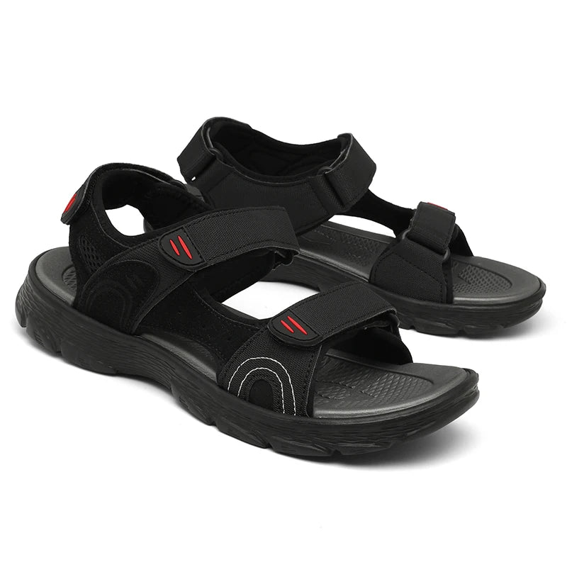 Men's Waterproof Summer Open Toe Lightweight Leather Sandals