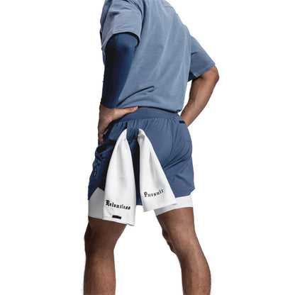 Summer Quick-Dry Double-Layer Gym Shorts for Men