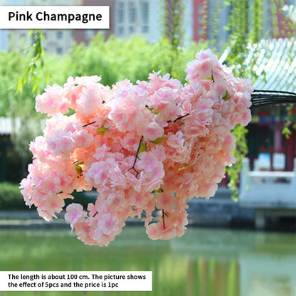 Cerisier artificiel en soie, accessoire de mariage, décoration d'intérieur 