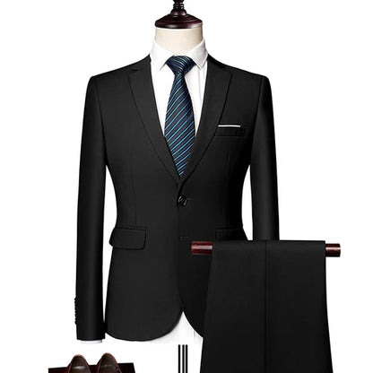 Herren Slim Fit Business Smoking