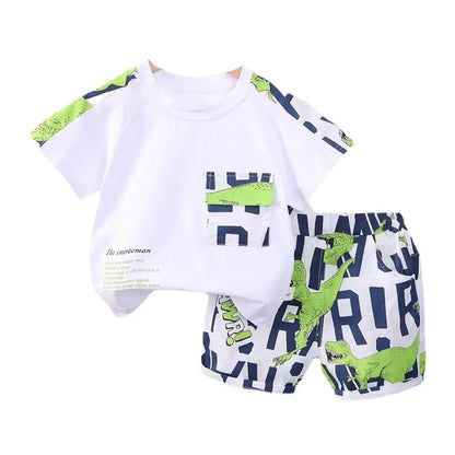 Vêtements pour bébés filles, T-Shirt de sport + short pour garçons, survêtements pour enfants