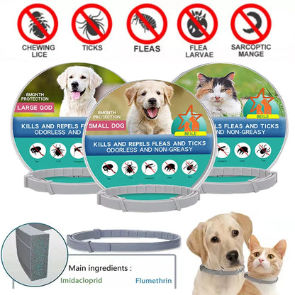 Retractable 8-Month Protection Pet Collar