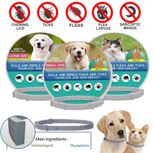 Einziehbares 8-Monats-Schutzhalsband für Haustiere