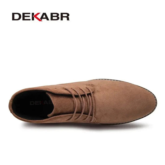 Handgefertigte Herren-Wildlederstiefel für Herbst und Winter 