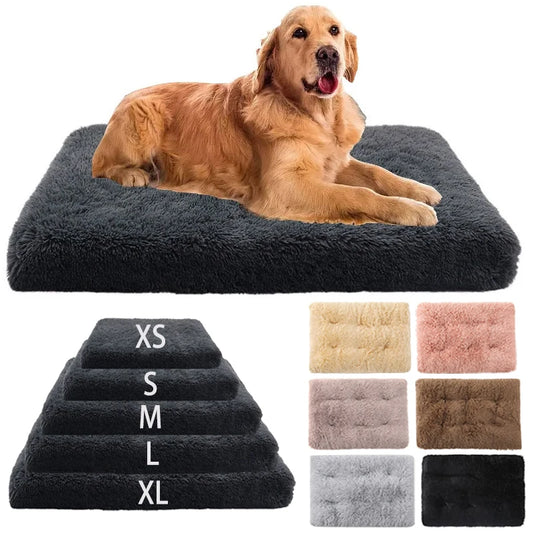 Washable Plush Anti-Anxiety Large Dog Bed