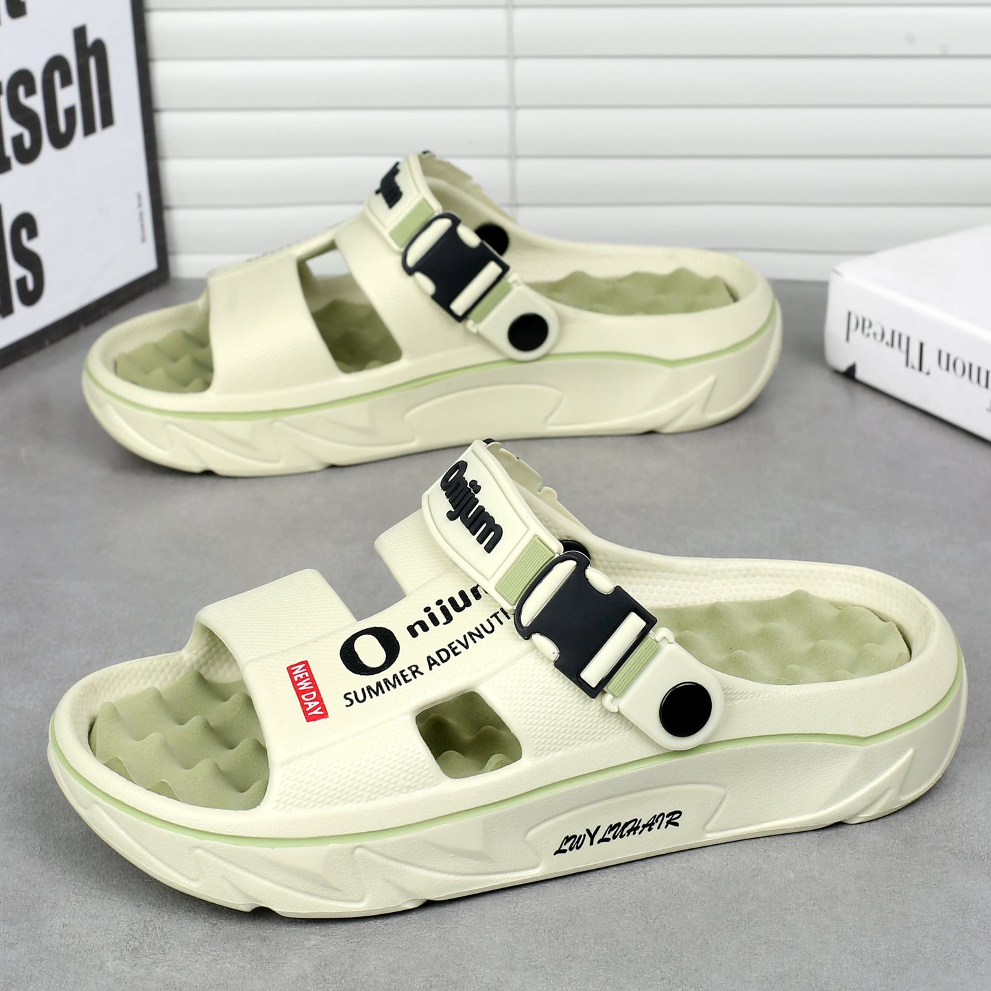 Outdoor Men's Platform Sandals/Slippers