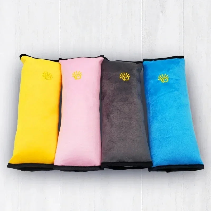 Kid's Plush Cover Shoulder Sleeping Positioner Car Seatbelts