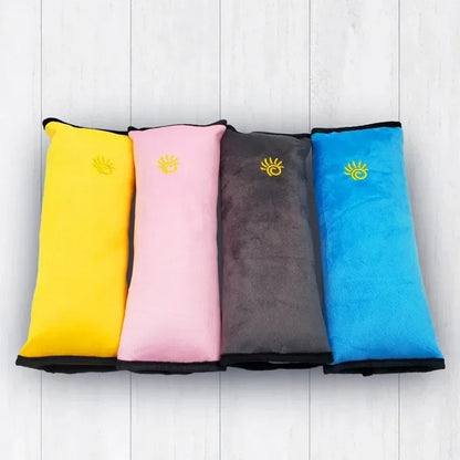 Kid's Plush Cover Shoulder Sleeping Positioner Car Seatbelts