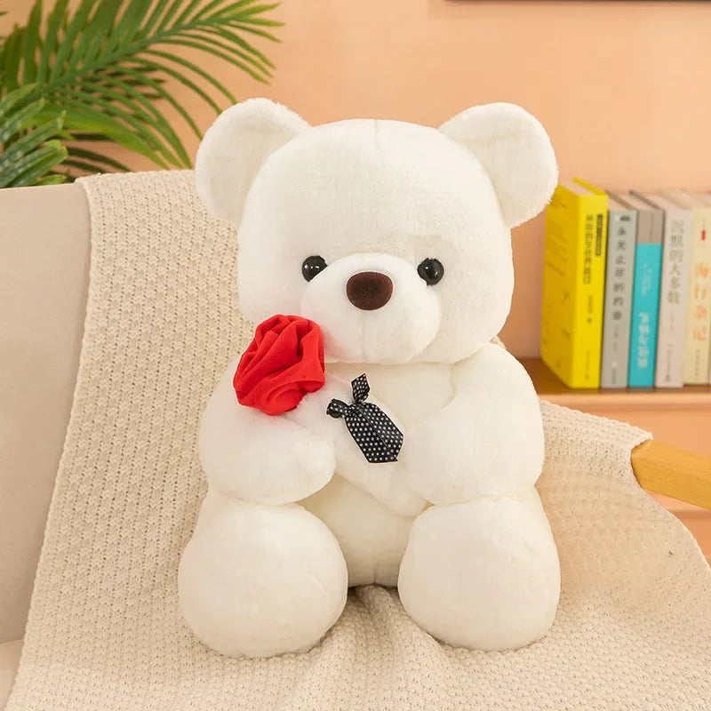 Ours en peluche pour la Saint-Valentin tenant des roses