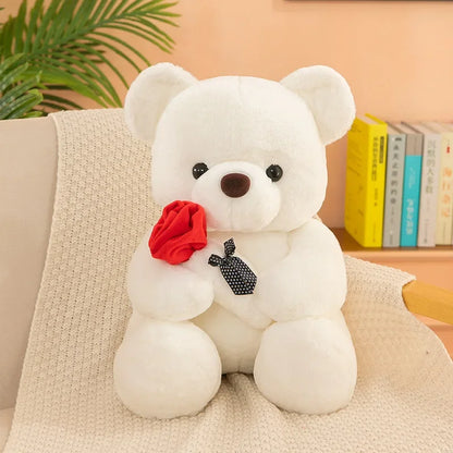 Ours en peluche pour la Saint-Valentin tenant des roses