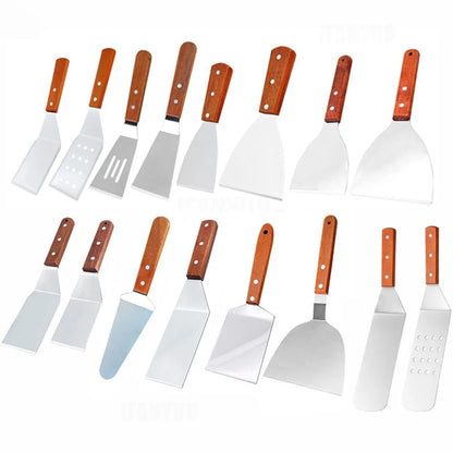Non Stick Wooden Handle Pancake Beef Spatula Utensils