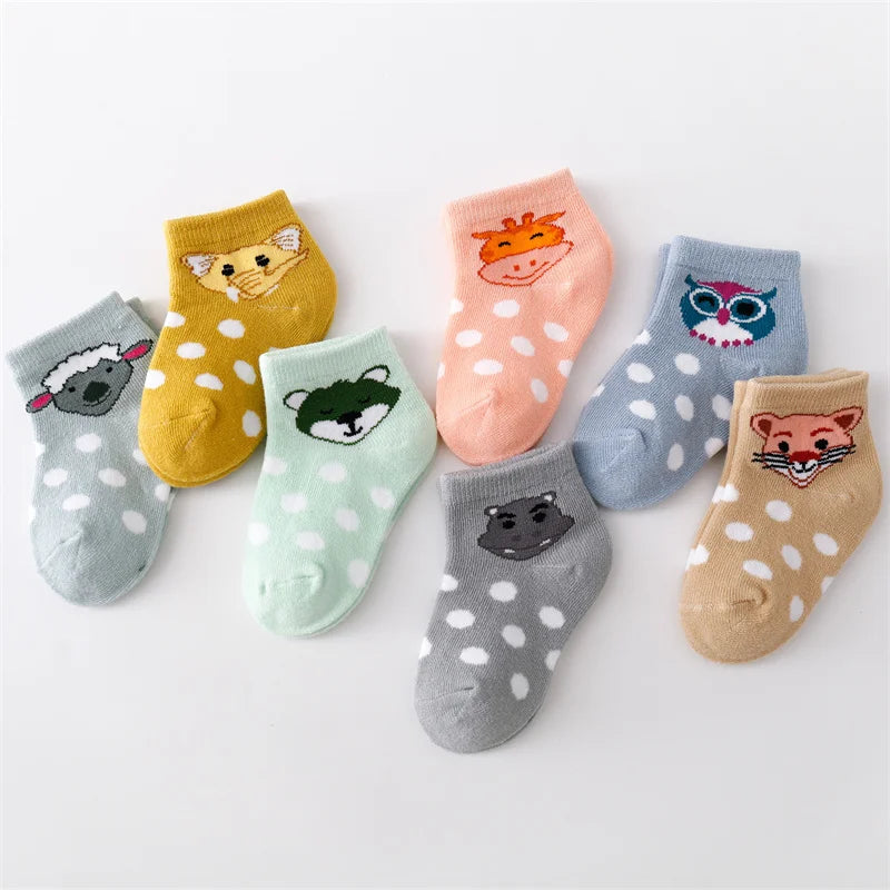 0-24 Month Cotton Cartoon Baby Socks Set