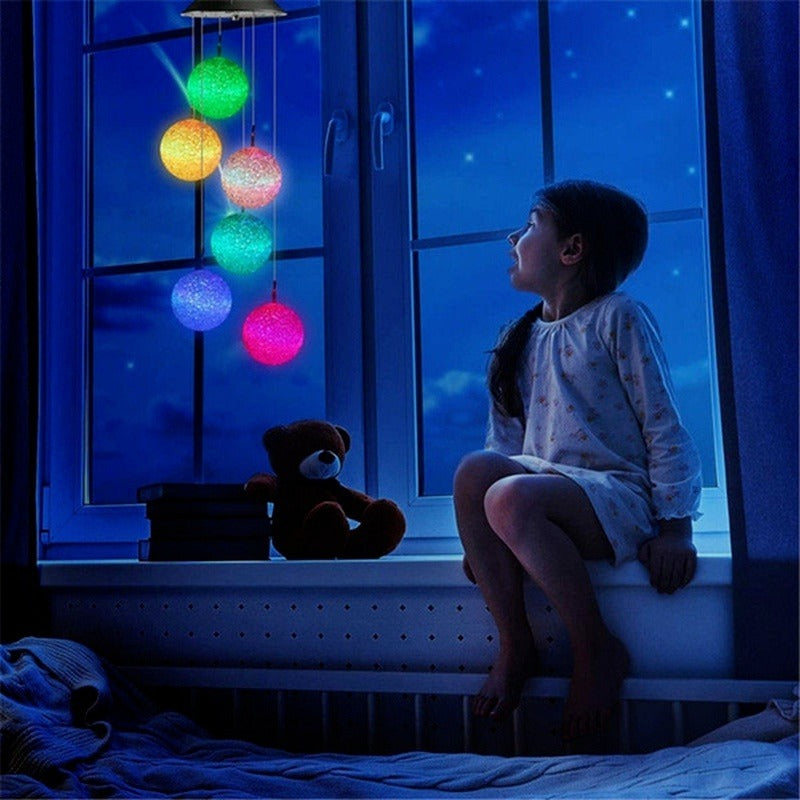 Carillon solaire à LED coloré