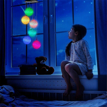 Carillon solaire à LED coloré