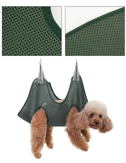 Sac de retenue pour hamac suspendu pour le toilettage des animaux de compagnie