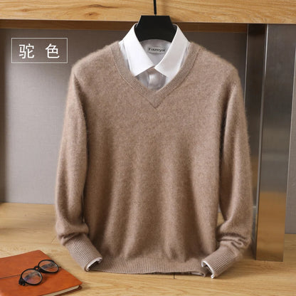 High-Quality Mink Wool Men's Sweater