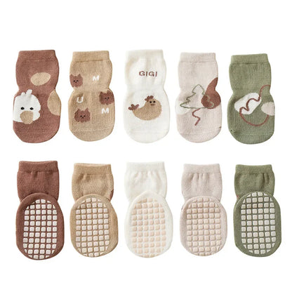 Chaussettes bébé en pur coton à imprimé dessin animé