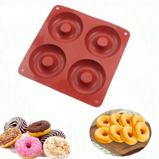 Silicone 4-Hole Donut Mold