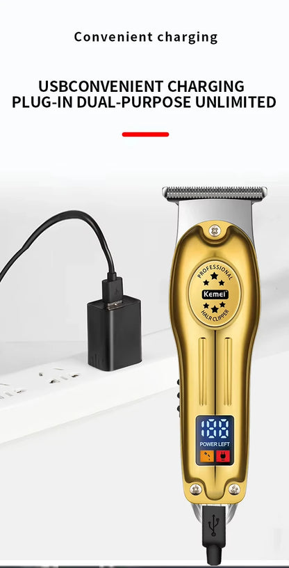 Tondeuse à cheveux rechargeable en métal pour animaux de compagnie