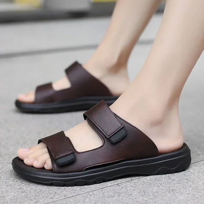 Lightweight Weave Men's Leather Sandals