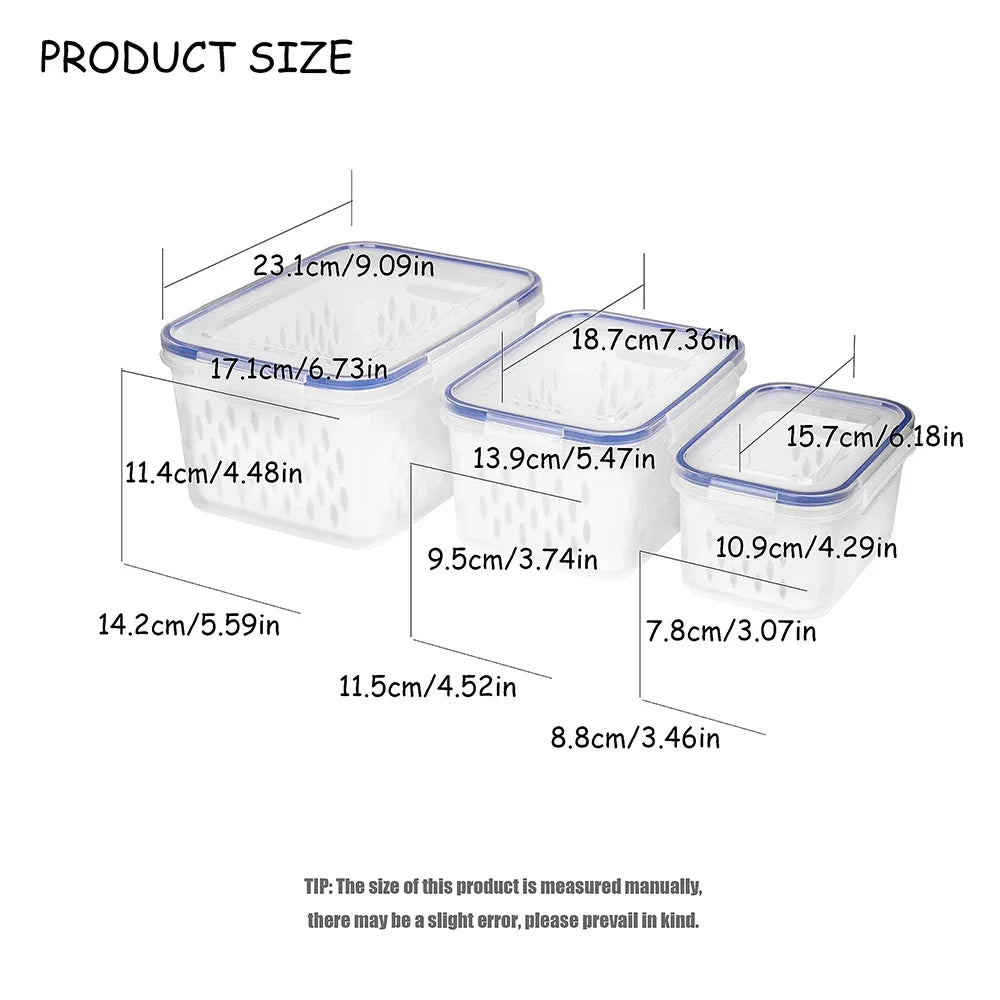 Drain Basket Refrigerator Storage Box