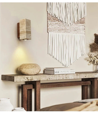 Applique LED en marbre