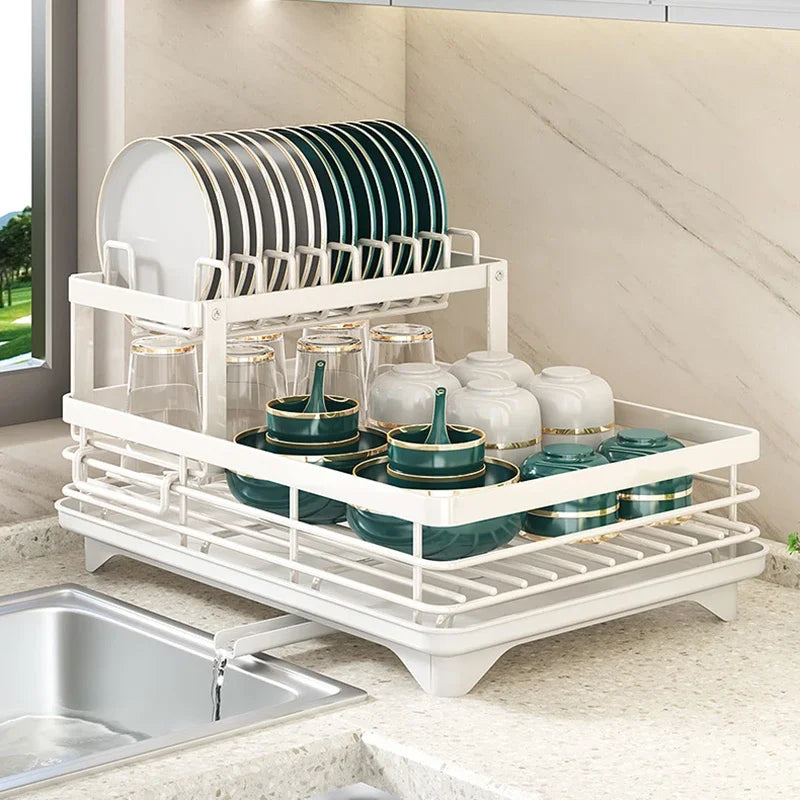 dish rack with tray
