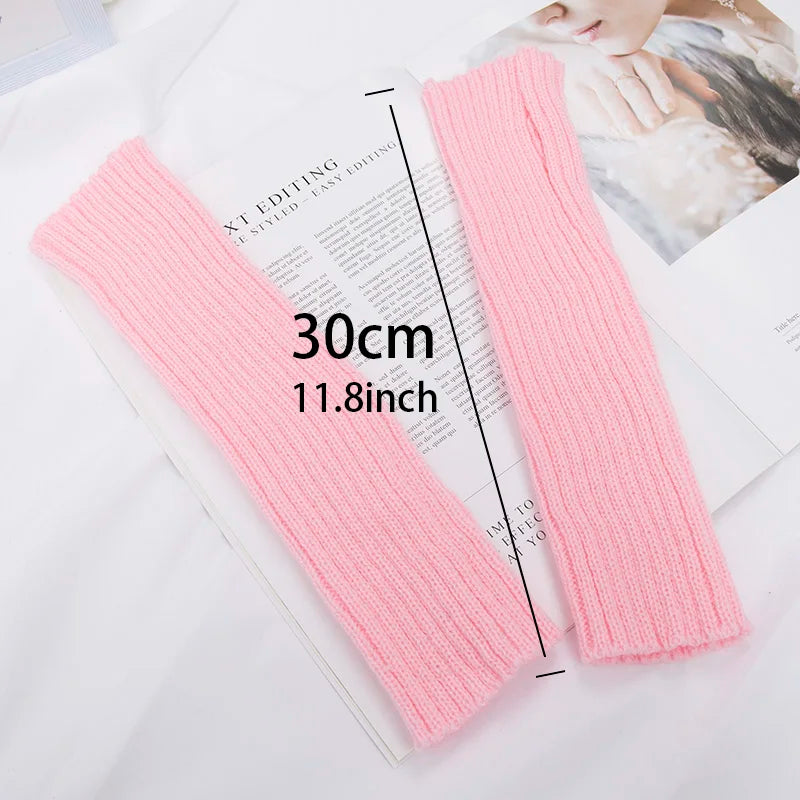 Winter Knitted Fingerless Gloves