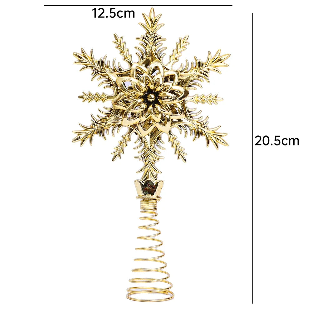 snowflake christmas tree topper
