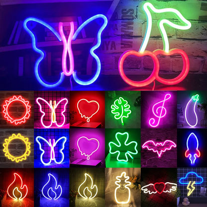 USB-LED-Neonlicht-Schild für Wandkunst