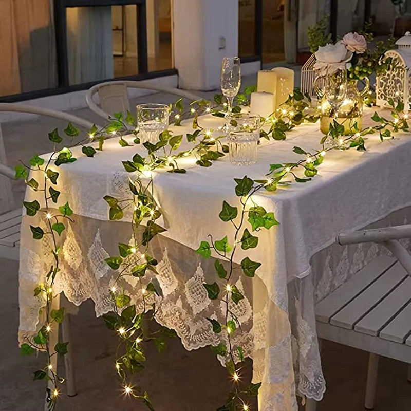 2m Fake Ivy Vine - LED Lights