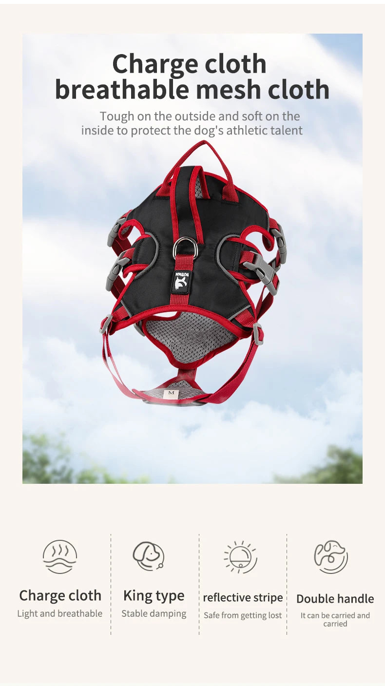 Pet Rainproof Bulldog Anti-slip Night Reflective Harnesses