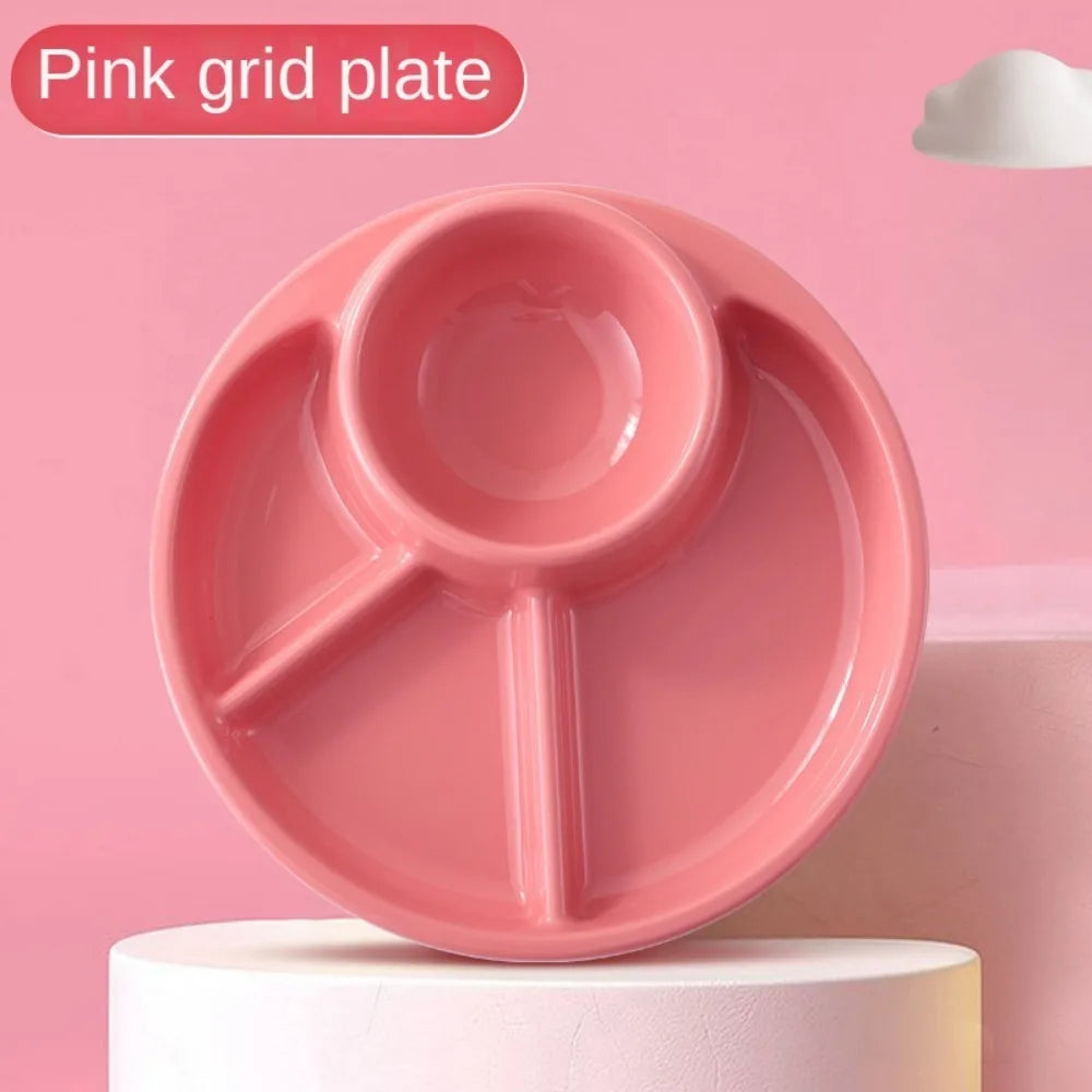 Round Divided Serving Tray Set