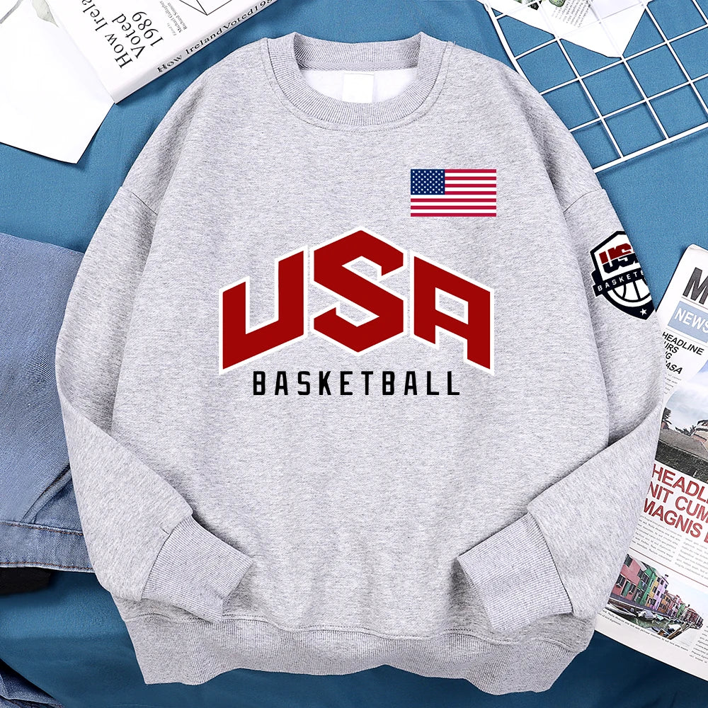 USA Basketball Street Print Men's Hoodie