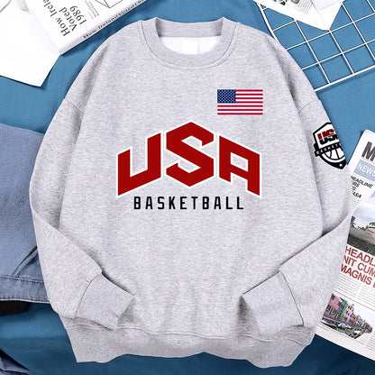 USA Basketball Street Print Men's Hoodie