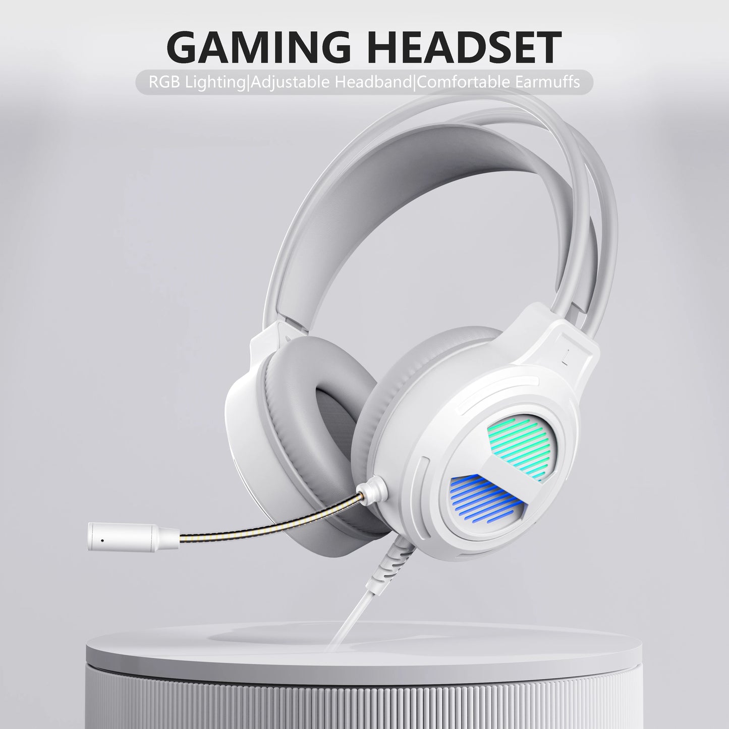 Wired Bluetooth RGB lighting USB Gaming Headphones