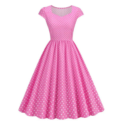 Summer Sleeveless Dot Print Dress