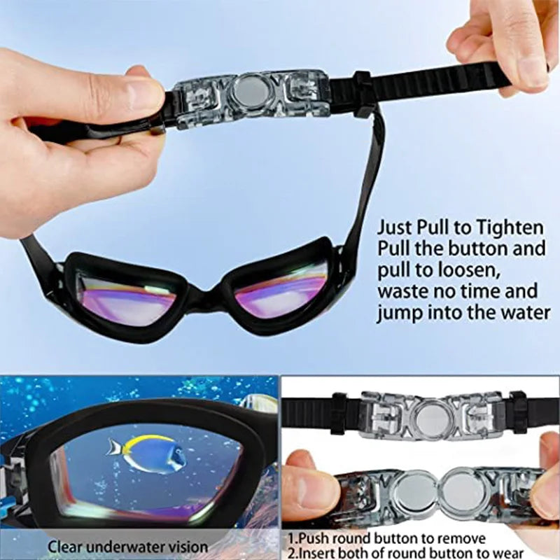 Lunettes de natation anti-buée UV