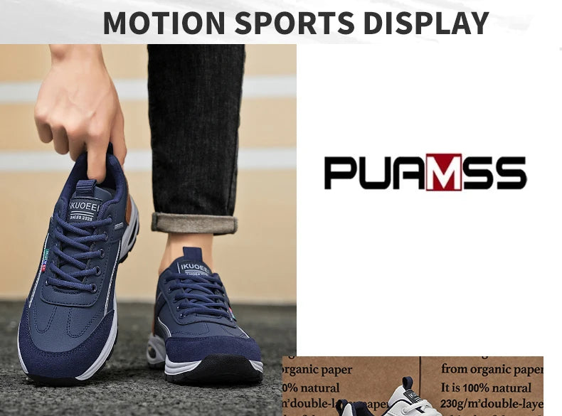 Men's Leather Sneakers for Running & Jogging