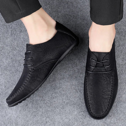 Men's Soft Sole Plus Size Leather Shoes