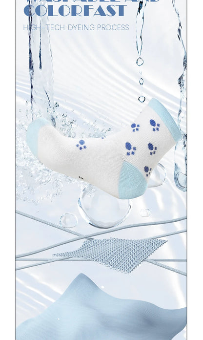 Enfants 5 paires de chaussettes à imprimé animal