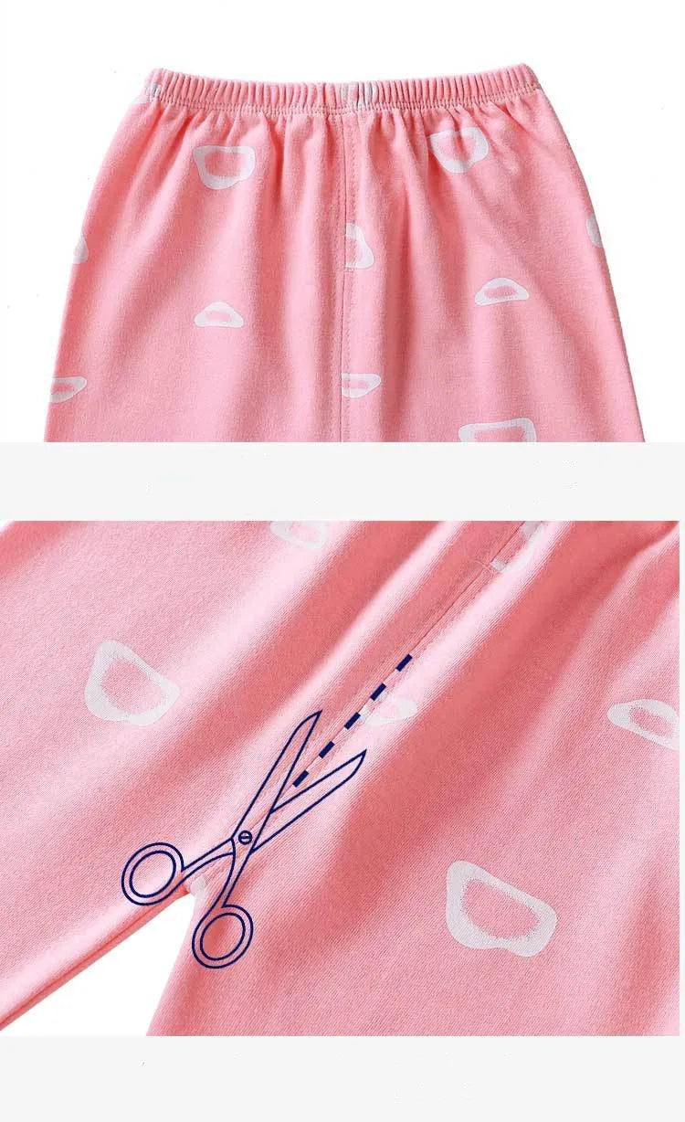 Kid's O-Neck cartoon casual Cotton Cloth set