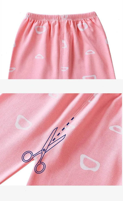 Kid's O-Neck cartoon casual Cotton Cloth set