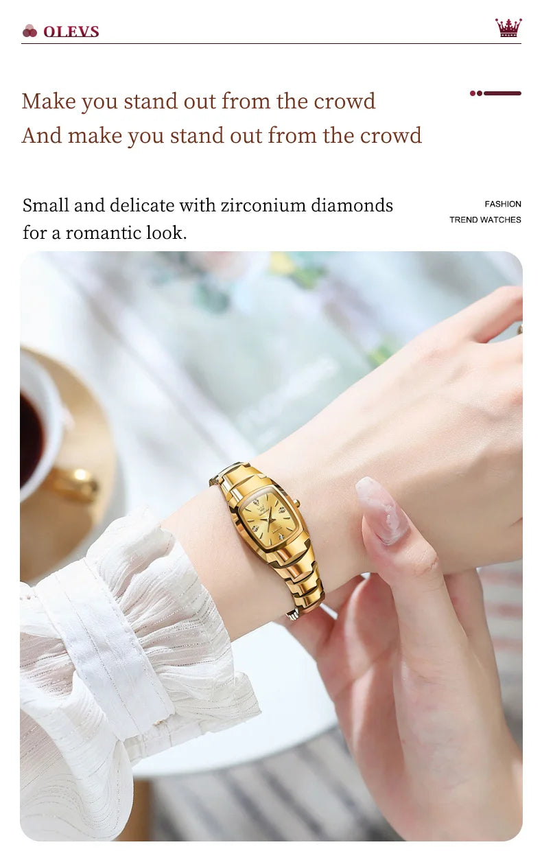 Waterproof Steel Strap Couple Watch Set