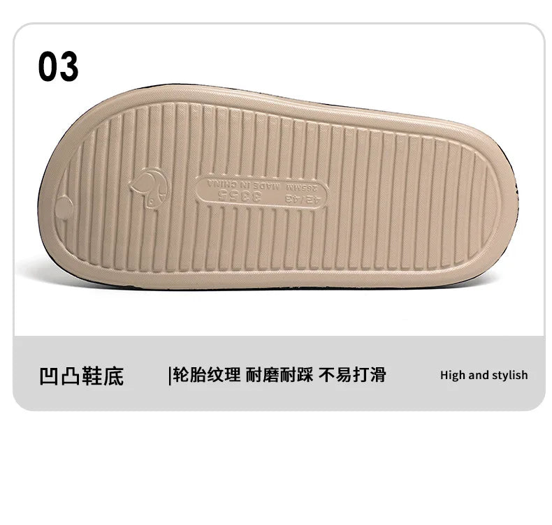 Men's Beach Wear Korean Style Plus Size Slippers