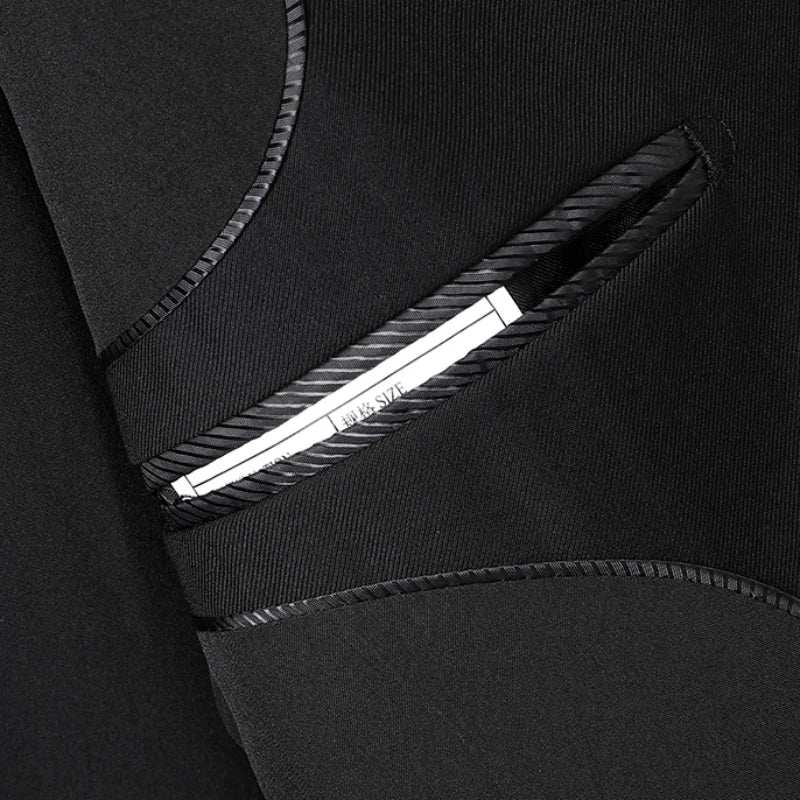 Blazer de costume à simple boutonnage pour hommes, mode britannique