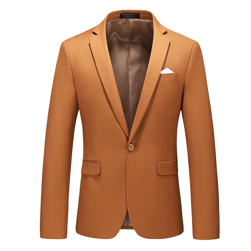 Blazer Slim Vert Vif pour Homme